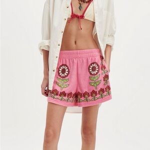 Free People Bali Electric Love Terry Shorts